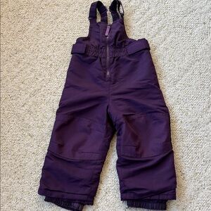 Toddler purple snowpants sz 2T